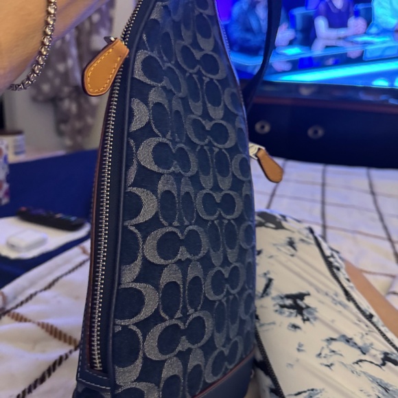 Dominic sling pack in signature denim - Picture 3 of 5